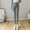 Women's Leggings LPOWSS Women Stretch High Waist Leggins Soft Small -Leg Pants Slim Skinny Sexy Legging Korean Style Pencil XS-2XL