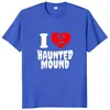 T-shirt da uomo Sematary I Love Haunted Mound T Shirt Tendenza popolare a forma di cuore Maglietta a maniche corte in cotone unisex T230103274m