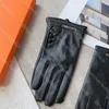 Męskie skórzane rękawiczki designerskie rękawiczki dla mężczyzn zimowe cykl na świeżym powietrzu ciepłe rękawiczki Wysokiej jakości prezent świąteczny