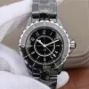 AAA Horloges Echt Keramisch Zwart Wit Ceramica Horloge Mannen Vrouwen Mode Eenvoudige Quartz Dame Elegante Zakelijke Jurk Watche