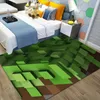 Mattor 15 Storlekar 3D-spel Mine-Craft Printed Rug Mosaic Mönster Mattan Anpassa Gamer Room Decor Bedroom Golvdudd vardagsrum Dörrdudd 230928