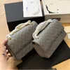 Sälj gitter designer väska kvinnor chian axel väskor handväska läder cbagsf cross body luxurys handväskor crossbody caviar fyrkantig väska 230915