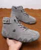 Dr Ram Winter Suede Boots Cotton Leather High Top Men039S Casual Shoes Martin Men