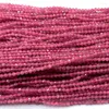 Lösa ädelstenar Veemake Pink Tourmaline Natural Stones Crystal DIY Halsband Armband Ring Facetterade runda pärlor för smycken Making06734