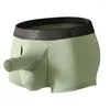 Mutande CLEVER-MENMODE Uomo Boxer Intimo Sexy Custodia lunga per pene Boxer da uomo Hombre Elefante Mutandine rigonfie