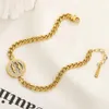 Pulsera de cadena chapada en oro de 18 quilates sin desvanecimiento Pulsera con logotipo de diseñador Joyería de acero inoxidable para mujeres Regalos de amor Pulsera de boda de diseñador Sin caja