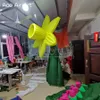 3mH Надувные желтые цветы реплики растений модель с воздуходувкой для украшения мероприятий и выставок