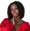 黒人女性のための魔法の合成ソフトショートウィッグ14インチ高温繊維ドレッドロックオンブルブラウンブラッククロシュツイストヘア