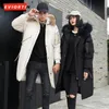 Parkas pour hommes Hiver Blanc Canard Longue Veste Pour Hommes Femmes Styles Coréens Grandes Poches Puffer Épaissi Col De Fourrure Cargo Sweats À Capuche Parka Manteau 230928