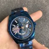 L'ultimo orologio da uomo 42mm dimensioni standard lusso di fascia alta meccanico automatico cinturino in acciaio inossidabile puro acciaio nero 50m wat279T