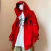 Sweats à capuche pour femmes Sweatshirts Broderie Spider Femmes Hommes Full Zip Up Hood Shirt Harajuku Streetwear Vestes d'hiver Casual Y2K Sweat-shirt surdimensionné 230928