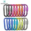 Carabiners 4 pcs Climbing Carabiner Aluminum Snap Hook Carabiner D-Ring Key Chain Clip Keychain Hiking Camp Outdoor Climbing Equipment 231005