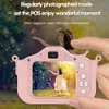 Toy Cameras Kids Camera 1080P HD 2.0 Inch Screen Mini Cartoon Camera USB Rechargeable with 32GB Memory Card Kids Birthday Christmas Gifts 230928