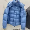 Monxxxx Down Jacket 2023 Mengjia Coat 70 -årsjubileum Dubbel Label Maya Male och kvinnliga älskare samma ljusa ansikte förtjockad vinter