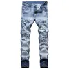 Jeans pour hommes 2021 Arrivée Hommes Coton Ripped Trou Casual Slim Skinny Hommes Pantalons Mode Mâle Hip Hop Denim Pants235b