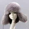 Bérets Ushanka Bomber Hat Hiver Femmes Fausse Fourrure Coupe-vent Earflap Trapper Cap Lady Chaud Russe Ski Gorras