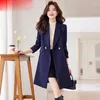 Ternos femininos outono inverno mulheres negócios trabalho blazer escritório senhoras sólido longo blazers feminino blusões jaqueta formal casaco outerwear