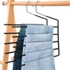 Cintres pour pantalons, organisateur efficace de placard, conception ouverte multicouche pour vêtements sans plis