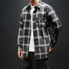 Flannel Plaid Shirt Men Cotton Autumn Male Casual Long Sleeve Autumn Men Clothes Slim Fit Long Sleeve Plaid Cotton Casual S269k