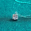 Chaînes AZ875-X Lefei Mode Tendance Luxe Classique Moissanite Diamant-Set 1ct Simple Collier Femmes 925 Argent Parti Charms Bijoux Cadeau