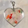 Pendentif Colliers Mode Simple Cristal Naturel Ornement Minéral Souhaitant Bouteille Coeur Gardien Couple Collier