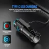 Outdoor Gadgets Powerful XHP50 LED Flashlight Portable Mini Torch with Tail Magnet Camping Fishing Lantern USB Rechargeable Hat Clip Lights 231005