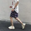 2020 sommer Neue Tie Dye Koreanische Super Komfort Gradient Plaid Große Größe Straße Harajuku Casual Shorts M-2XL1295Q