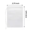 Bolsas de almacenamiento en stock 400 unids Té desechable Bolsitas de té vacías Cadena de papel de filtro de sellado térmico Tela no tejida suelta For217j