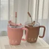 Bottiglie d'acqua Tazza da caffè in acciaio inossidabile per uomo e donna portatile con isolamento dal vento con manico regalo da ufficio dall'aspetto elevato 230928