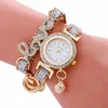 Stylish Simplicity Weave Bracelet Lady Womans Wrist Watch Dress Clock Round Dial Statement Wristwatches Reloj de mujer de moda#21275j
