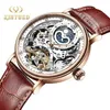 Kinyued Skeleton Watches Mechanical Automatic Men Sport Cray Curagy Moon Wrist Watch Relojes Hombre 210910199Q