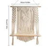 Wandtapijten Macrame Plank Boho Geweven Houten Tapijt Kwastje Muur Zwevende Ophangingen Art Organizer Hanger Home Decor