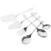 Flatware Sets Large Serving Spoon Spoons Buffet Utensils Parties Pie Server Stainless Steel Party Tableware