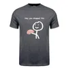 T-shirts pour hommes Hé tu as laissé tomber ça ton cerveau sarcasme chemise été femmes hommes à manches courtes T-shirts drôles coton t-shirt hauts