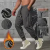 Calças masculinas casuais de lã moletom longo homebre outono e inverno emenda macio esportes ao ar livre jogging pant plus size 231005