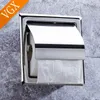 Suportes de papel higiênico VGX Embutido Suporte de papel higiênico Caixa de tecido de rolo oculto 304 Aço inoxidável Montagem na parede Acessórios de banheiro Matt Black Polish 230927