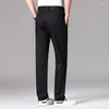 Men's Pants 2023 Spring Summer Straight Thin Khaki Casual Classic Style High Quality Modal Cotton Business Trousers Male