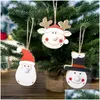 Kerstversiering Kerstversiering Kerstman Houten Gloeiende Hangende Deur Muuropknoping Vrolijk Bord Voor Thuis Y1 Huis Tuin F Dhhna