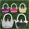 Ganci Rotaie Borsa in metallo strutturato Borsa Appendiabiti Gancio da tavolo Shimmery Dtt881 Consegna a domicilio Giardino domestico Organizzazione Housekee Stor Otd3M