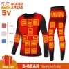 Skiwear Winter Warmth Heated Underwear Usb Electric Clothing Self-heating Underwear Heated Jacket Vest Men Skiwear