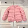 Damen Daunenparkas 2022 Kinder Designerkleidung Mantel Mode Herbst Winter Kinderkleidung Jungen und Mädchen Leichte Jacke Weiße Eiderdaunen Dhboh