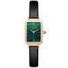 Montres-bracelets Mode Étanche Montre Femme Simple Tempérament Malachite Texture Cadran Net Rouge Même Style Carré Petit Green296L