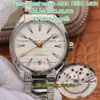 VSF Super-versione 150M 8900 VS8900 Orologio automatico da uomo Quadrante bianco strutturato Cassa in acciaio a mano arancione 220 10 41 21 02 001 eternità Wa199O