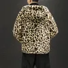 Men S Down Parkas 2023 Winter Leopard Pattern CottonCot Coted Thickened Couple Roose Fashion 231005