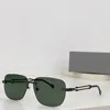 Neue quadratische Sonnenbrille im Modedesign 40048U, randloser Rahmen, doppelte nautische Seilbügel, einfache und beliebte Outdoor-UV400-Schutzbrille