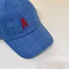 23SSデニム帽子ファッションコントラストステッカー男性用ロゴのキャスケットは、ボックスを含む女性のためのレーベルを完成させます。