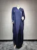 Ethnic Clothing Plus Size Batwing V Neck Long Sleeve Abaya Femme Dubai Dress Women Party Elegant Loose Maxi Dresses Kaftan Turkish