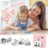 Toy Cameras Mini Instant Po Print Camera For Kids Toy Thermal Label Printer 1080P HD Video Digital Camera For Child Girl Birthday Gift 230928