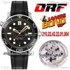 ORF Diver 300M 007 A8800 automatisch herenhorloge 42 mm zwarte getextureerde wijzerplaat Super Version Edition rubberen band 210 22 42 22 01 004 Watc226D