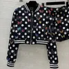 Full tryckt kvinnor Jacka Ytterkläder Tracksuit Shorts Set Black Charming Zipper Jackets Coat Sexy Mini Shorts Outfits